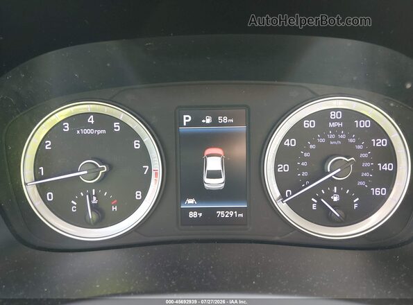 5NPE34AF1KH817491 2019 HYUNDAI SONATA White Вид задніх сидінь