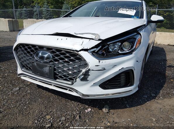5NPE34AF1KH817491 2019 HYUNDAI SONATA White Вид спереду