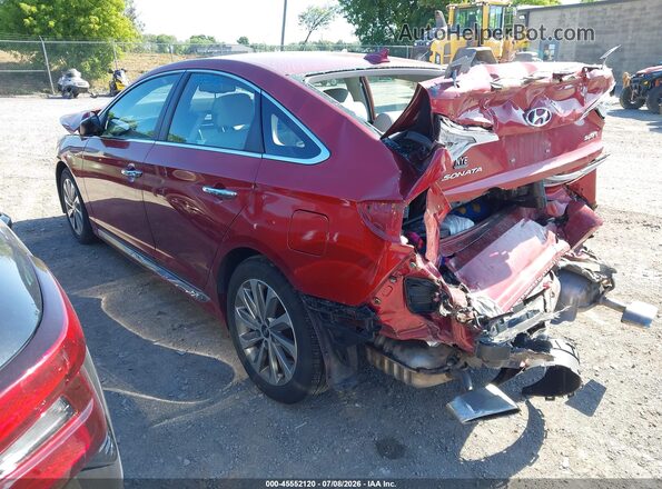 5NPE34AF2GH276149 2016 HYUNDAI SONATA Красный Задняя левая четверть