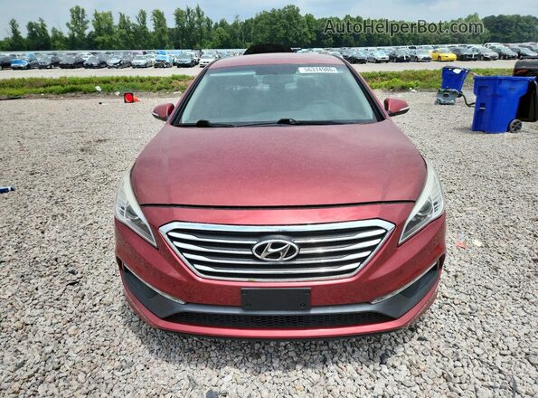 5NPE34AF2GH277432 2016 HYUNDAI SONATA Red Front view