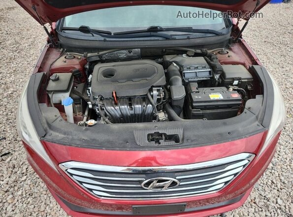 5NPE34AF2GH277432 2016 HYUNDAI SONATA Red Rear interior view