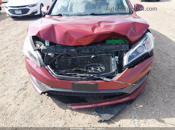 5NPE34AF2GH302748 2016 HYUNDAI SONATA Red Vista frontal