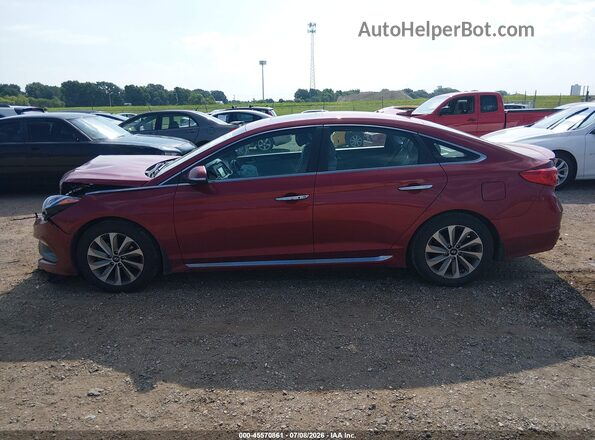 5NPE34AF2GH302748 2016 HYUNDAI SONATA Red Vista interior de 360 grados