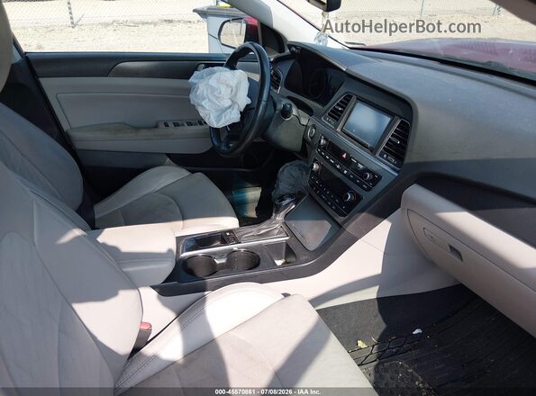 5NPE34AF2GH302748 2016 HYUNDAI SONATA Red Vista interior delantera