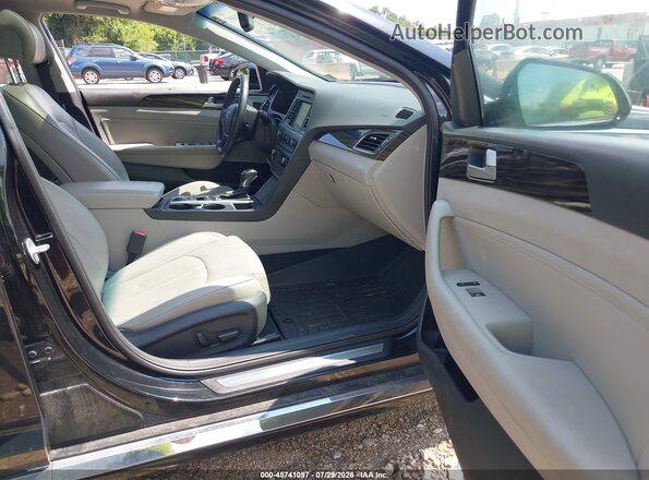 5NPE34AF2GH340092 2016 HYUNDAI SONATA Black Вид салону спереду