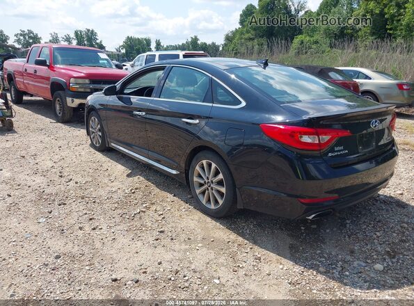5NPE34AF2GH340092 2016 HYUNDAI SONATA Black Задня ліва чверть