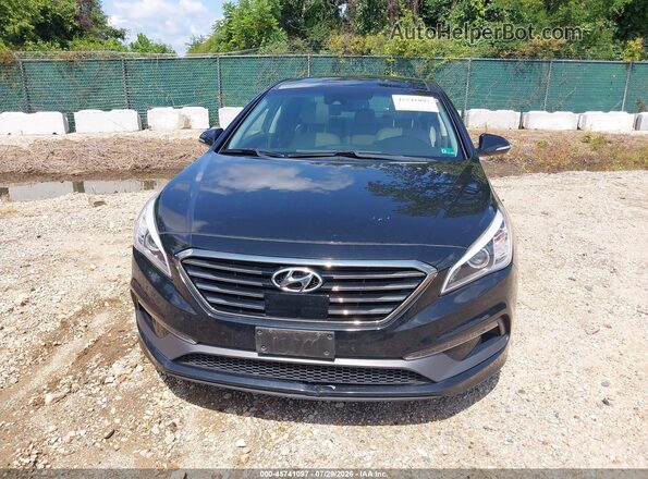 5NPE34AF2GH340092 2016 HYUNDAI SONATA Black Вид щитка приладів