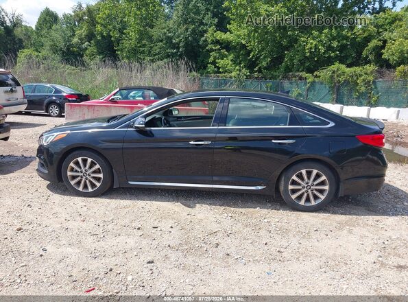 5NPE34AF2GH340092 2016 HYUNDAI SONATA Black Панорамний вид салону 360°