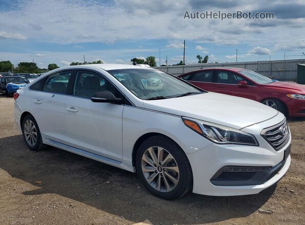 5NPE34AF2GH343252 2016 HYUNDAI SONATA White წინა მარჯვენა