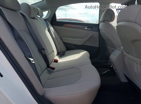 5NPE34AF2GH343252 2016 HYUNDAI SONATA White უკანა სავარძლების ხედი