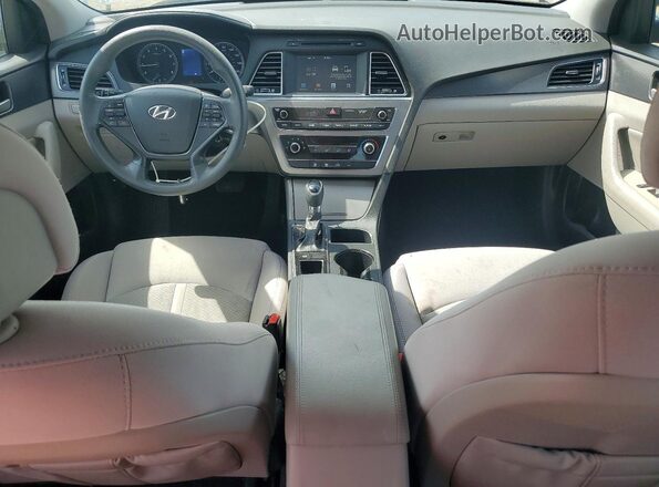 5NPE34AF2GH343252 2016 HYUNDAI SONATA White წინა პანელის ხედი