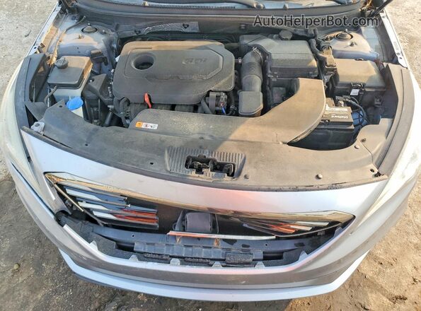5NPE34AF2GH434831 2016 HYUNDAI SONATA Серебряный Вид задней части салона
