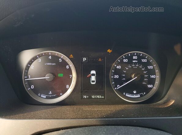 5NPE34AF2GH434831 2016 HYUNDAI SONATA Серебряный Вид щитка приборов
