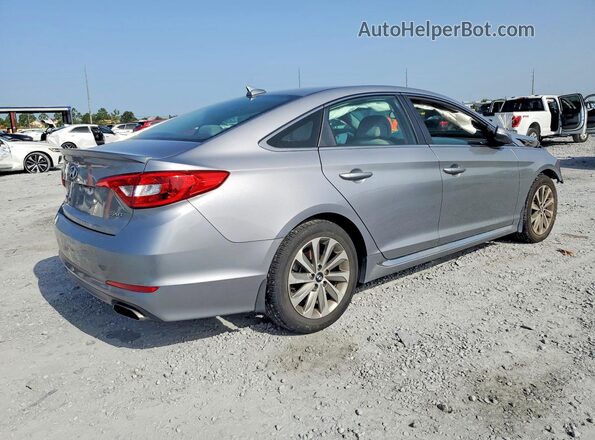 5NPE34AF2HH445913 2017 HYUNDAI SONATA Gray Trasero derecho