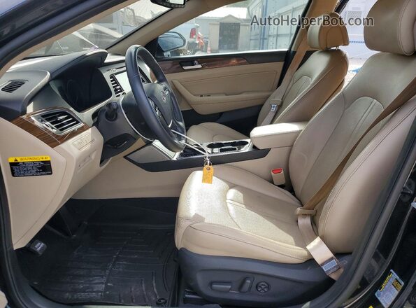 5NPE34AF2HH451971 2017 HYUNDAI SONATA Black Vista interior delantera