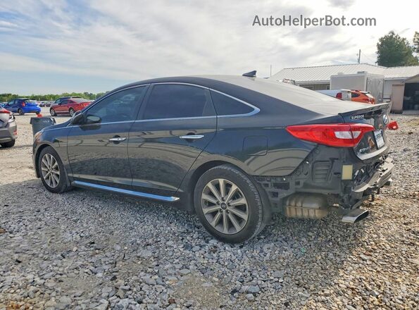 5NPE34AF2HH451971 2017 HYUNDAI SONATA Black Trasero izquierdo