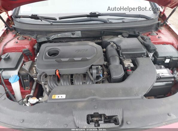 5NPE34AF2HH468446 2017 HYUNDAI SONATA Red Vista trasera