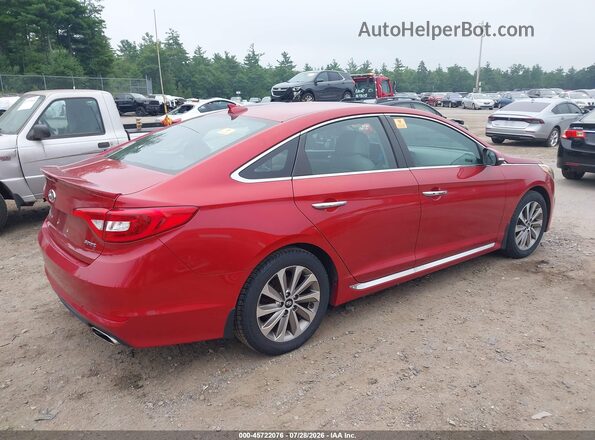 5NPE34AF2HH468446 2017 HYUNDAI SONATA Red Trasero derecho