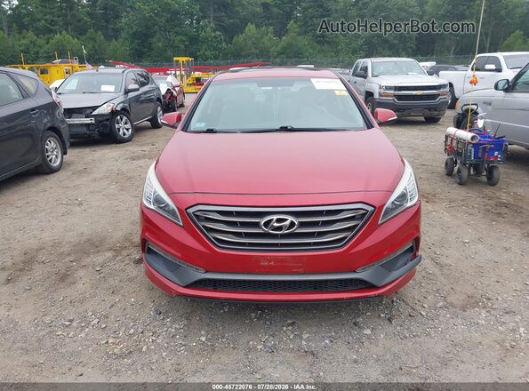 5NPE34AF2HH468446 2017 HYUNDAI SONATA Red Vista del cuadro de instrumentos