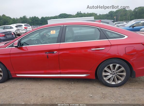 5NPE34AF2HH468446 2017 HYUNDAI SONATA Red Vista interior de 360 grados