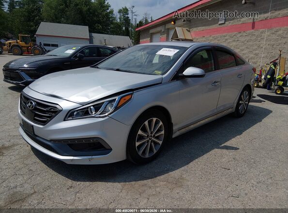 5NPE34AF2HH490608 2017 HYUNDAI SONATA Silver Передня ліва чверть