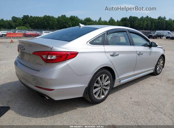 5NPE34AF2HH490608 2017 HYUNDAI SONATA Silver Задня права чверть