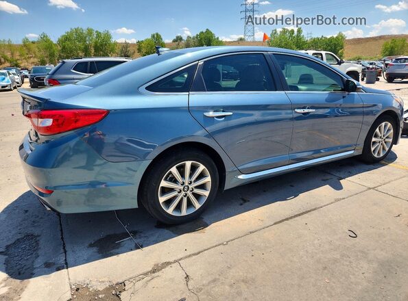 5NPE34AF2HH511439 2017 HYUNDAI SONATA Teal Trasero derecho