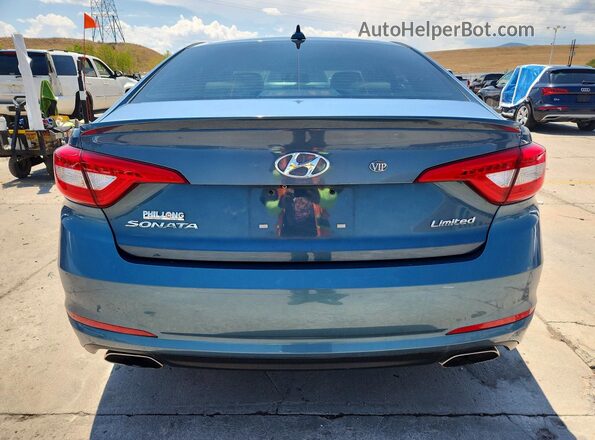 5NPE34AF2HH511439 2017 HYUNDAI SONATA Teal Vista trasera