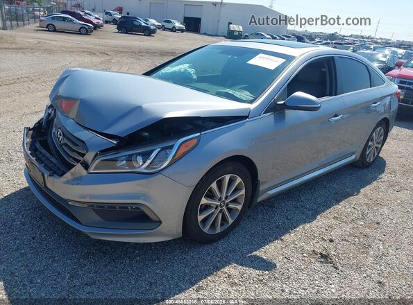 5NPE34AF2HH520822 2017 HYUNDAI SONATA Silver Front left