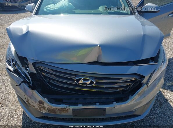 5NPE34AF2HH520822 2017 HYUNDAI SONATA Silver Rear view