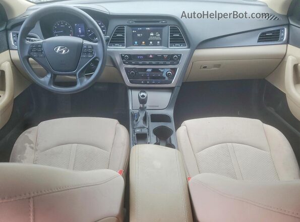 5NPE34AF2HH561399 2017 HYUNDAI SONATA White Dashboard view