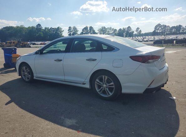 5NPE34AF2JH603043 2018 HYUNDAI SONATA White Հետևի ձախ