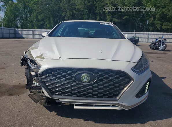 5NPE34AF2JH603043 2018 HYUNDAI SONATA White Դիմացի տեսք