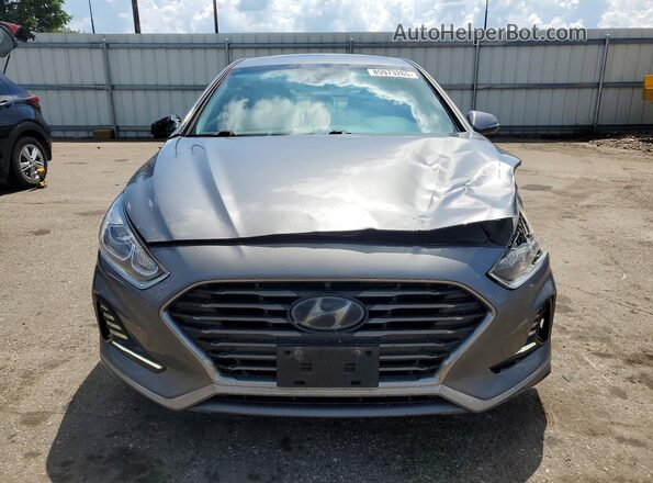 5NPE34AF2JH611742 2018 HYUNDAI SONATA Gray Դիմացի տեսք