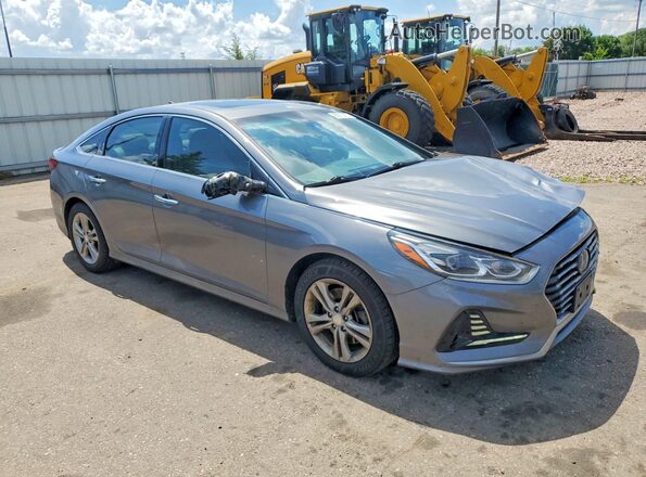 5NPE34AF2JH611742 2018 HYUNDAI SONATA Gray Առջևի աջ