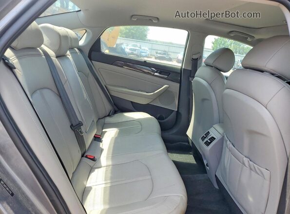 5NPE34AF2JH611742 2018 HYUNDAI SONATA Gray Հետևի նստատեղերի տեսք