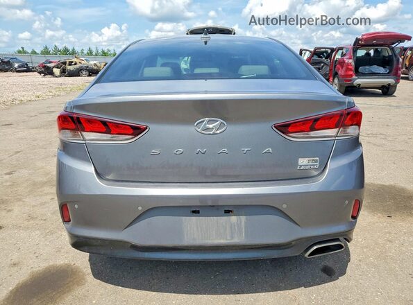 5NPE34AF2JH611742 2018 HYUNDAI SONATA Gray Հետևի տեսք