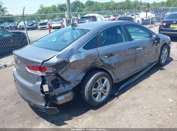 5NPE34AF2JH628301 2018 HYUNDAI SONATA Gray Задня права чверть