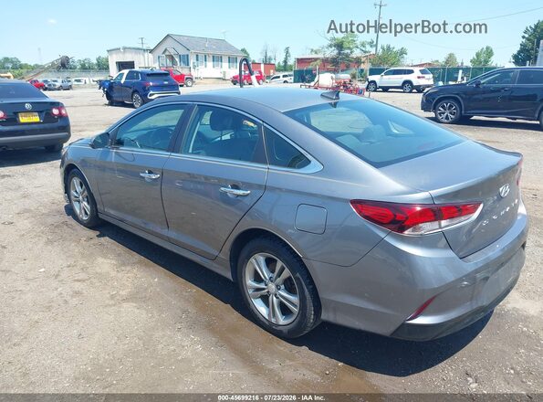 5NPE34AF2JH628301 2018 HYUNDAI SONATA Gray Задня ліва чверть
