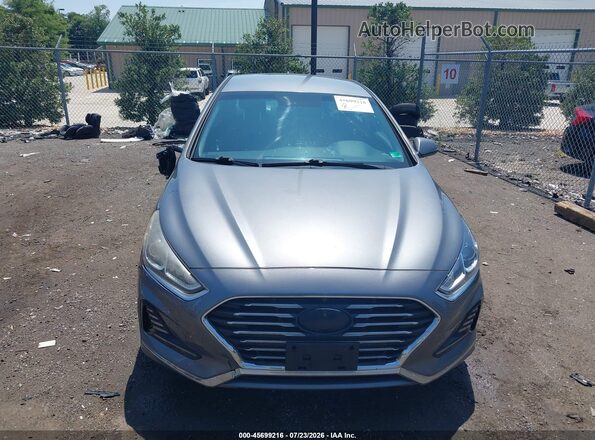 5NPE34AF2JH628301 2018 HYUNDAI SONATA Gray Вид задньої частини салону