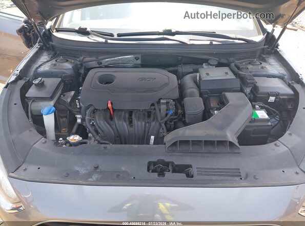 5NPE34AF2JH628301 2018 HYUNDAI SONATA Gray Вид ззаду