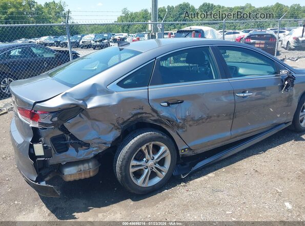 5NPE34AF2JH628301 2018 HYUNDAI SONATA Gray Вид спереду
