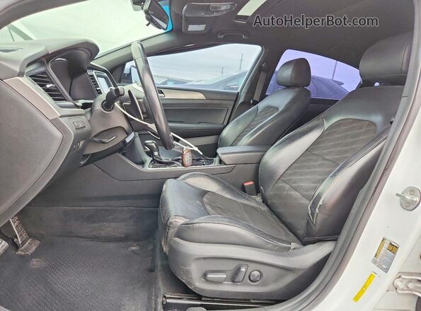 5NPE34AF2JH633529 2018 HYUNDAI SONATA White Widok wnętrza z przodu