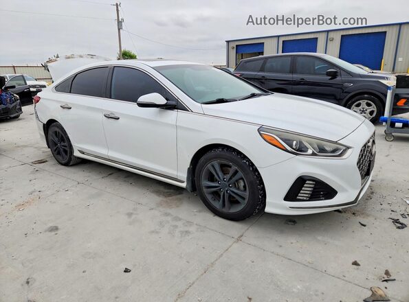 5NPE34AF2JH633529 2018 HYUNDAI SONATA White Przód prawy