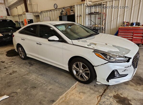 5NPE34AF2JH633661 2018 HYUNDAI SONATA White Delantero derecho