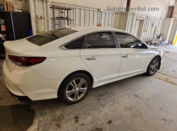 5NPE34AF2JH633661 2018 HYUNDAI SONATA White Trasero derecho