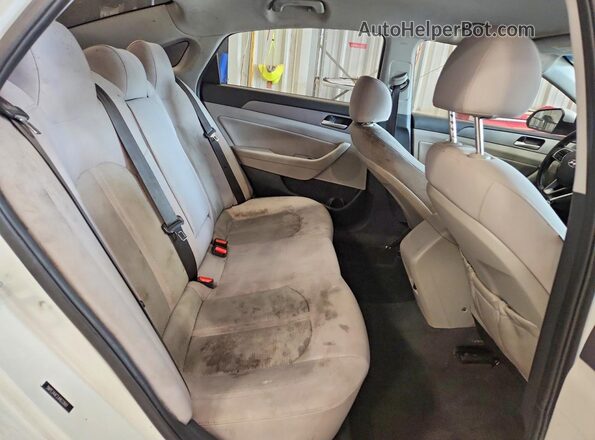 5NPE34AF2JH633661 2018 HYUNDAI SONATA White Vista de los asientos traseros