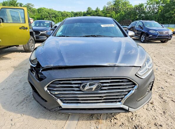 5NPE34AF2JH634597 2018 HYUNDAI SONATA Gray Вид спереду