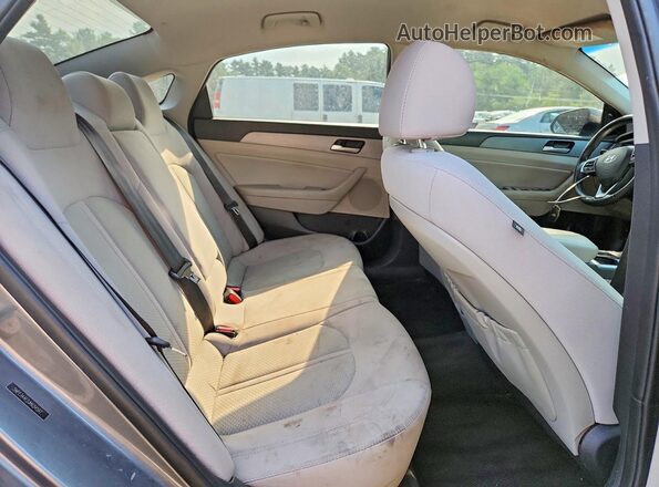 5NPE34AF2JH634597 2018 HYUNDAI SONATA Gray Вид задніх сидінь