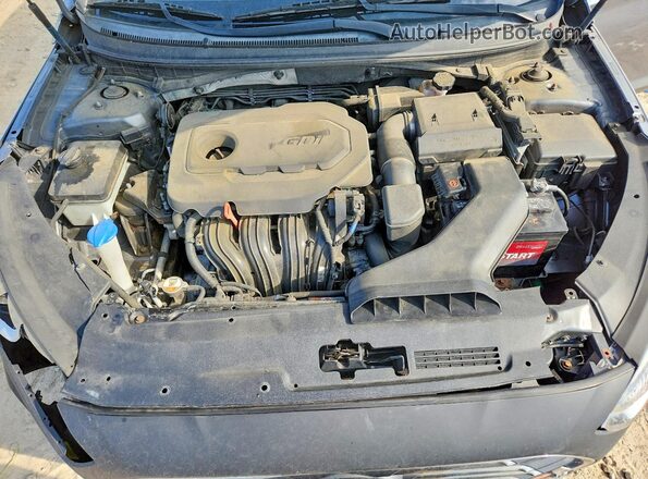 5NPE34AF2JH634597 2018 HYUNDAI SONATA Gray Вид задньої частини салону